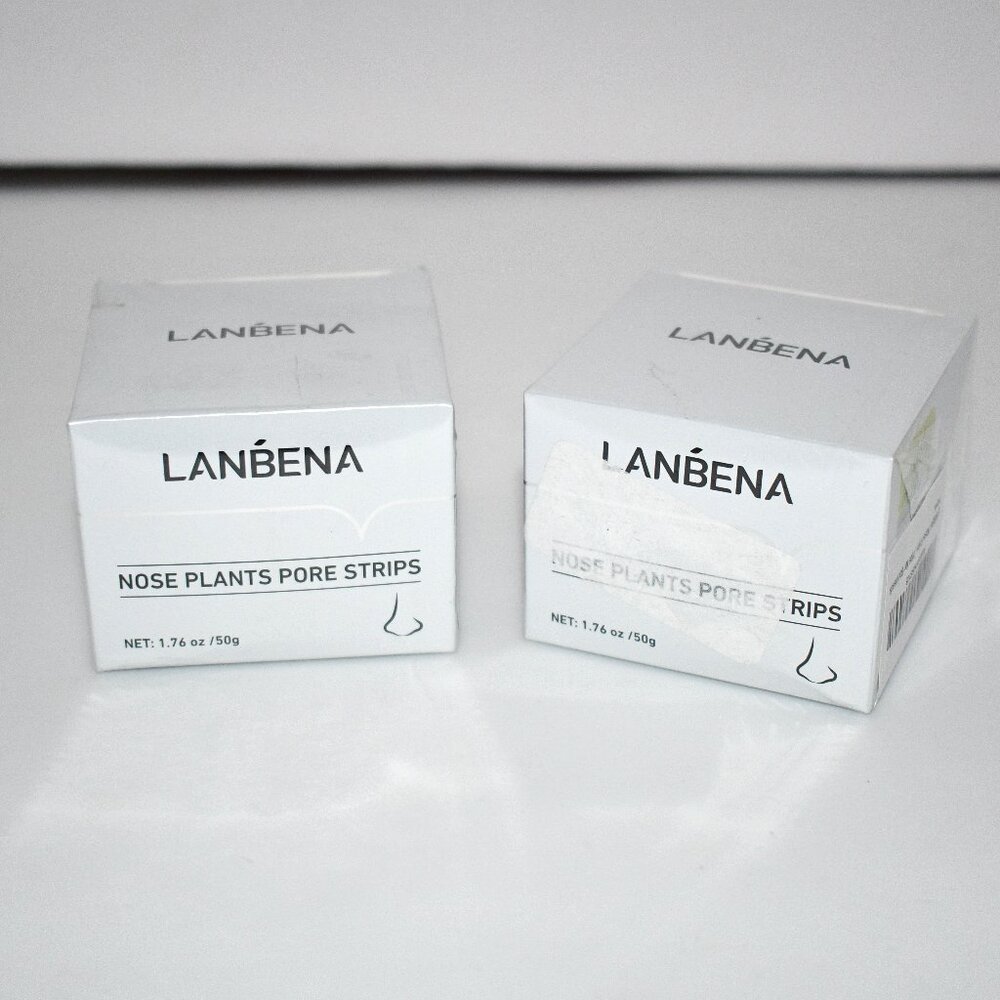 Lanbena Nose Plants Pore Strips Set of 2 boxes 1.76 oz NIB